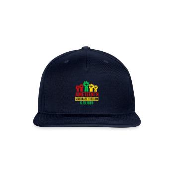 Juneteenth Celebrating Freedom Black History - Snapback Baseball Cap - navy - Front