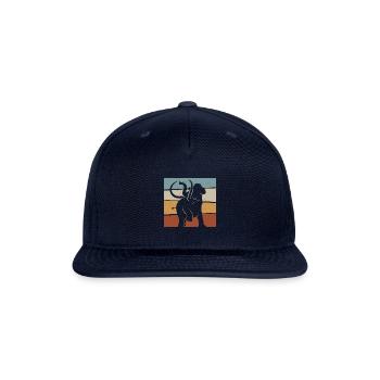 Retro Mammoth Prehistoric Elephant - Snapback Baseball Cap - navy - Front