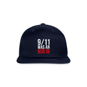 911 Was An Inside Job tumblr - Snapback Baseball Cap - navy - Front