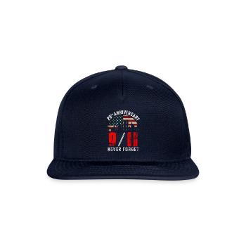Vintage 20th Anniversary 911 Never Forget 2001 - Snapback Baseball Cap - navy - Front