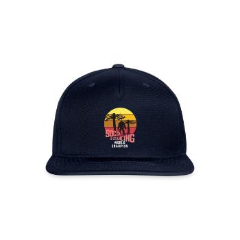Social Distancing World Champion Bigfoot - Snapback Baseball Cap - navy - Front