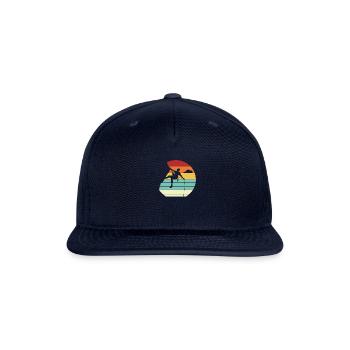 Retro Sport Free Alpine Outdoor Speed Climber - Snapback Baseball Cap - navy - Front