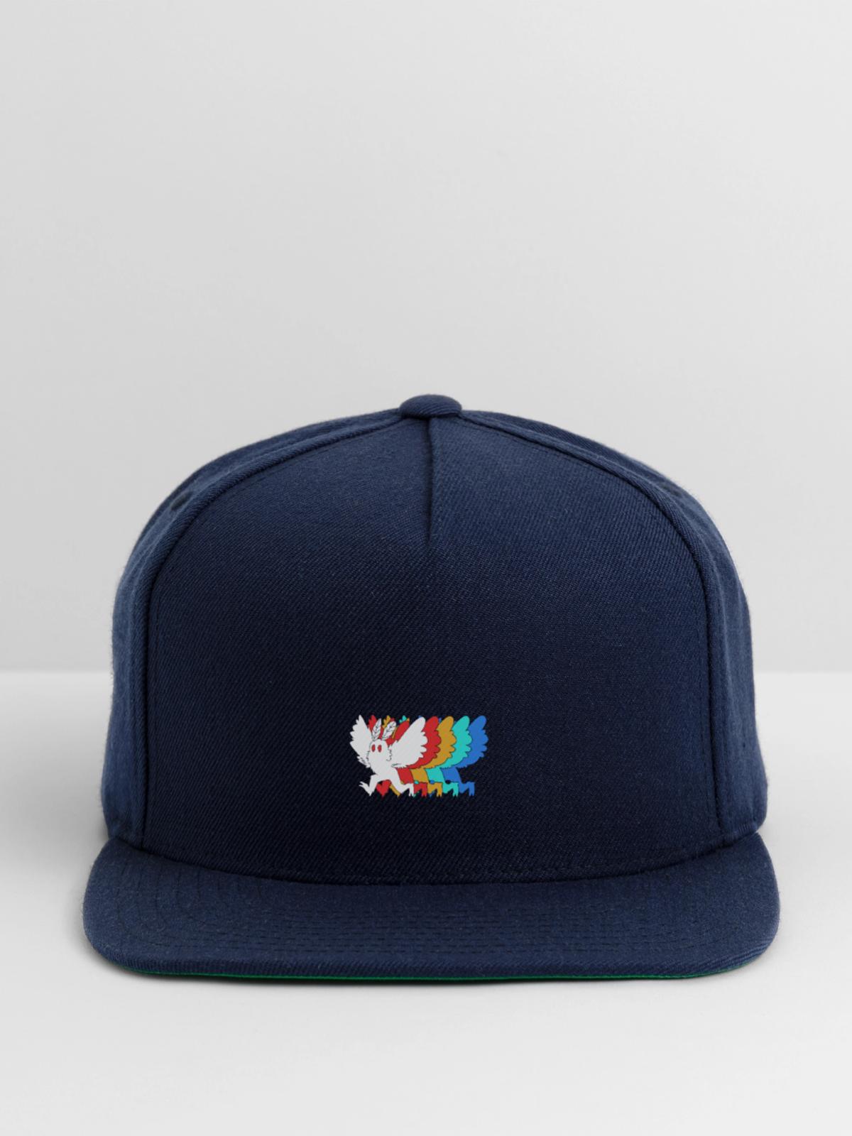 Cryptozoologist Cryptid Mothman - Snapback Baseball Cap - navy - Front