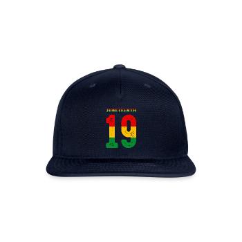 Juneteenth Ancestors Black African American June - Snapback Baseball Cap - navy - Front
