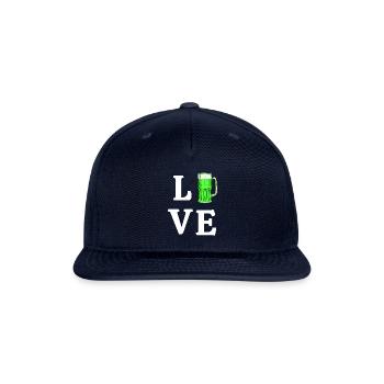 Love Green Beer - Snapback Baseball Cap - navy - Front