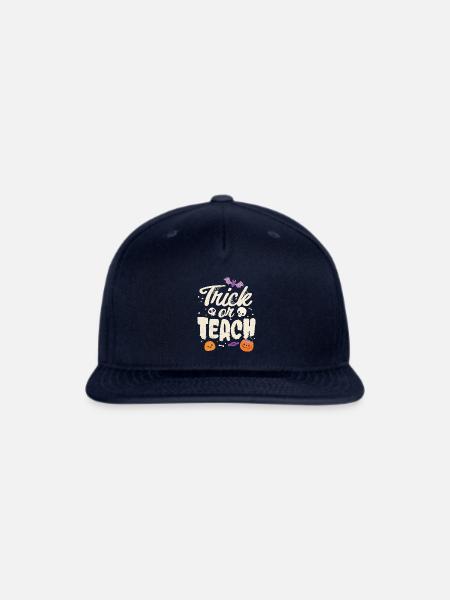 Trick Or Teach Halloween - Snapback Baseball Cap - navy