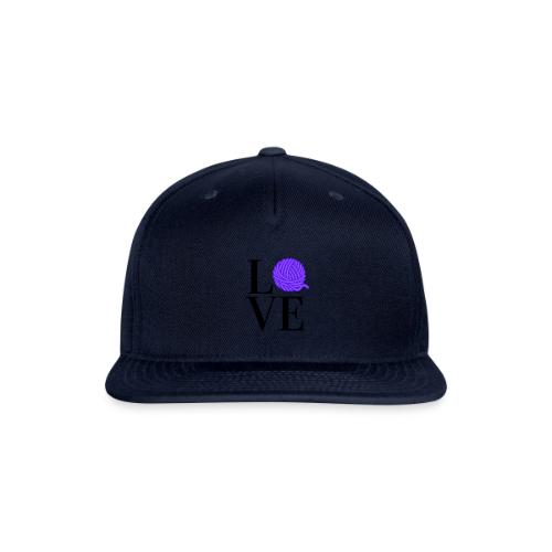 Love Yarn Purple - Snapback Baseball Cap