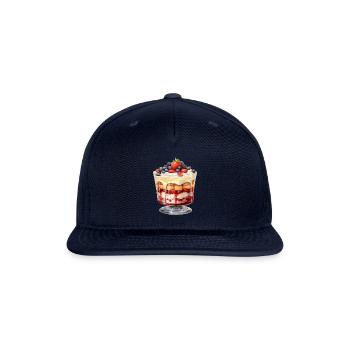 Fresh Summer Berries English Trifle - Snapback Baseball Cap - navy - Front