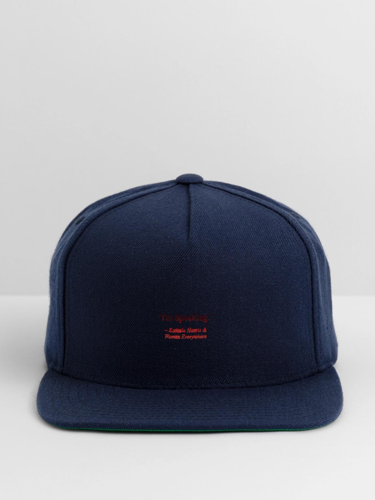 Im Speaking - Snapback Baseball Cap - navy - Front