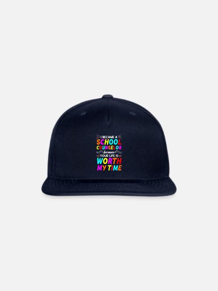 Cute School Counselor - Snapback Baseball Cap - navy