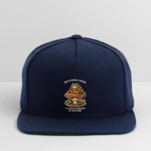 Frog Consumed by Moss Cottagecore Aesthetic - Snapback Baseball Cap