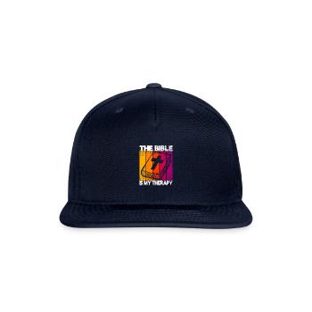La Bible est ma thérapie - Casquette de baseball Snapback - marine - Devant