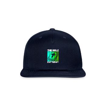 La Bible est ma thérapie - Casquette de baseball Snapback - marine - Devant
