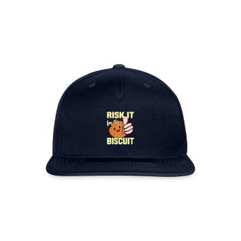 Risk it for the Biscuit - Snapback Baseball Cap - navy - Front