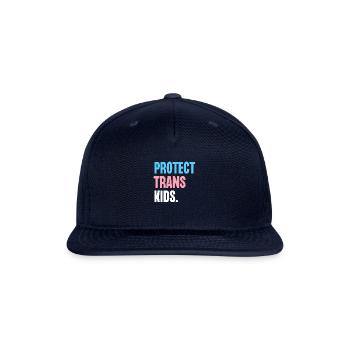 Protect Trans Kids - Snapback Baseball Cap - navy - Front