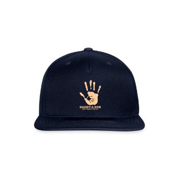 Father and Son - Snapback Baseball Cap - navy - Front
