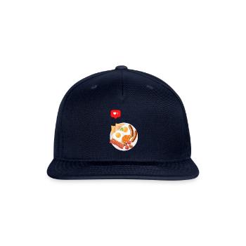 English Breakfast Lover - Snapback Baseball Cap - navy - Front