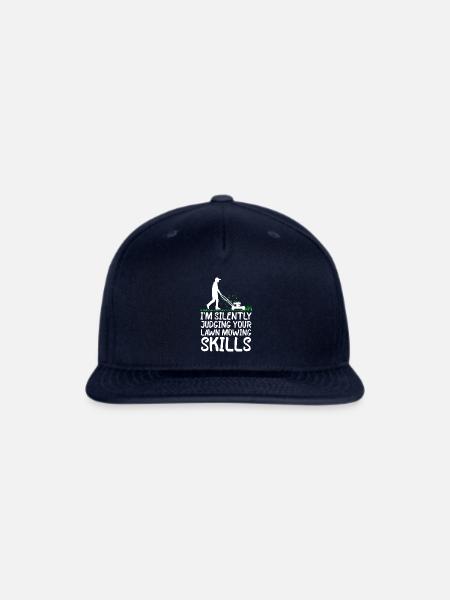 Funny Lawn Mowing Lawn Mower - Snapback Baseball Cap - navy