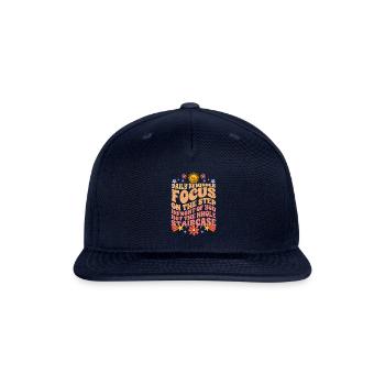 Groovy Daily Reminder Positive Affirmation - Snapback Baseball Cap - navy - Front