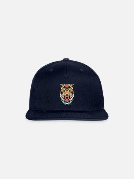 The Tiger - Snapback Baseball Cap - navy