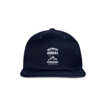 Zebras Nature Conservation Prairie - Snapback Baseball Cap - navy - Front
