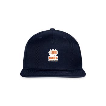 Baby Coming Soon - Snapback Baseball Cap - navy - Front