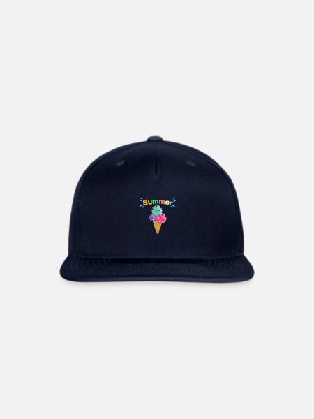 Summer - Snapback Baseball Cap - navy