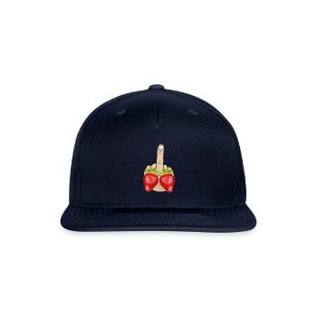 Stinky finger Fuck you Strawberry Berry - Snapback Baseball Cap - navy - Front