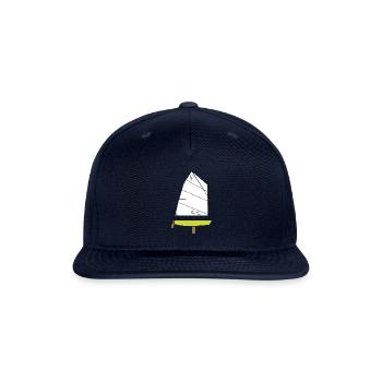 Optimist Sailing Dinghy - Snapback Baseball Cap - navy - Front