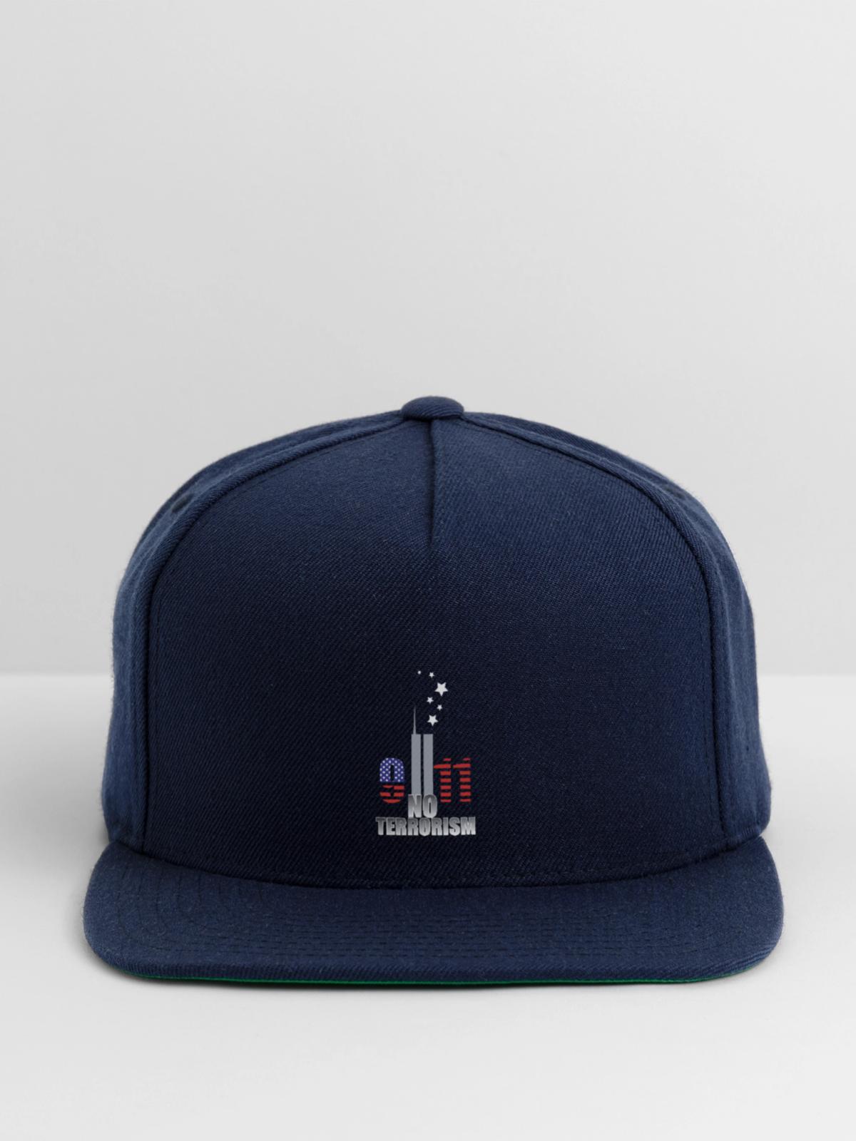 911 September - Snapback Baseball Cap - navy - Front