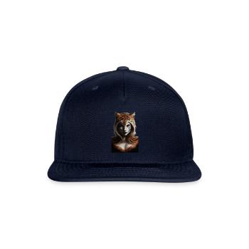 Fierce Jungle Tiger Spirit Fantasy Artwork - Snapback Baseball Cap - navy - Front