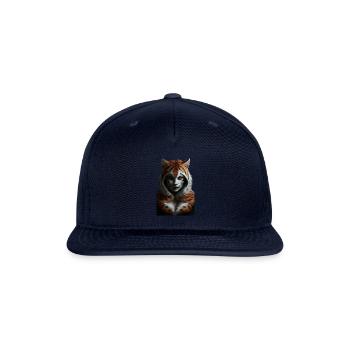 Fierce Jungle Tiger Spirit Fantasy Artwork - Snapback Baseball Cap - navy - Front