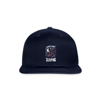 Favorite Hobby Sleeping 7 - Snapback Baseball Cap - navy - Front