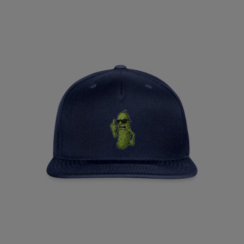 Angry Pickle Flipping the Bird - Snapback Baseball Cap