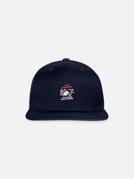 i hate dumplings just kidding can you imagine - Snapback Baseball Cap - navy