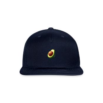 Avocado with basketball core - Snapback Baseball Cap - navy - Front