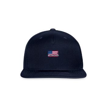 86 47 American Flag 8647 Subtle Anti Trump - Snapback Baseball Cap - navy - Front