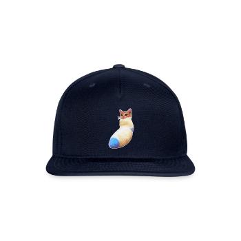 sadcat sock meme funny - Snapback Baseball Cap - navy - Front