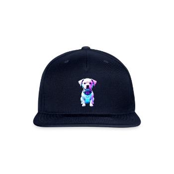 Futuristic robot dog - Snapback Baseball Cap - navy - Front