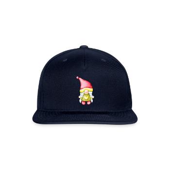 Female Gnome - Snapback Baseball Cap - navy - Front