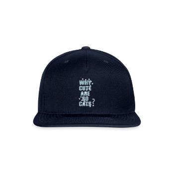 Cute Are So Cats - Snapback Baseball Cap - navy - Front