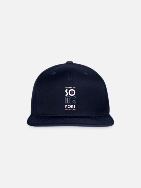 Red Modern Geometric Quote T Shirt - Snapback Baseball Cap - navy
