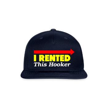 I Rented This Hooker summer - Snapback Baseball Cap - navy - Front