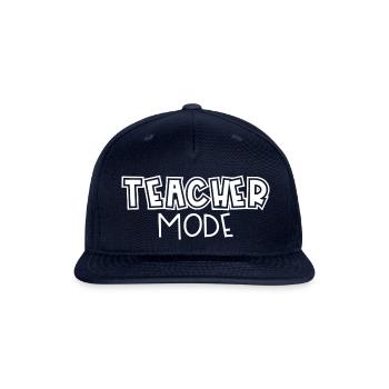 Teacher mode - Snapback Baseball Cap - navy - Front
