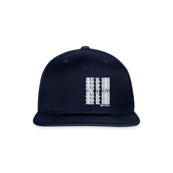 Juneteenth June 19 1865 Black Freedom Free-ish - Snapback Baseball Cap - navy - Front