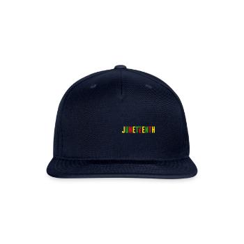 Juneteenth Freedom Day Black History Afro American - Snapback Baseball Cap - navy - Front