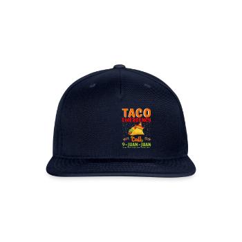 Taco Emergency Cinco De Mayo Festival Mexican Food - Snapback Baseball Cap - navy - Front
