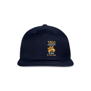 Taco Emergency Call 9 Juan Juan Cinco De Mayo Gift - Snapback Baseball Cap - navy - Front