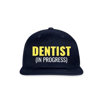 Future Dentist in Progress T Shirt Graduation Gift - Snapback Baseball Cap - navy - Front