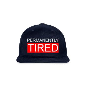 Permanently Tired - Snapback Baseball Cap - navy - Front